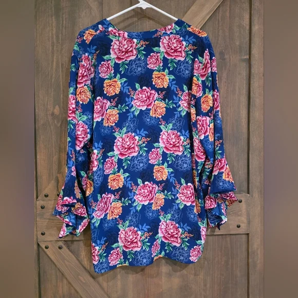 The Pinoneer Woman Ruffle Bell Sleeve Blouse Size XXXL - Picture 5 of 6